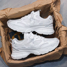 Men'S Casual Sneaker Breathable Mesh Sports Shoes Lace-Up Low-Top Shoes Sneakers