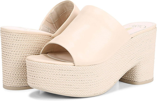 Franco Sarto Womens Coco Platform Sandals Chiffon 9M