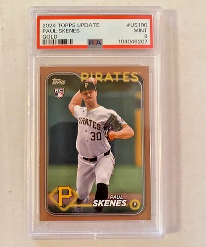 New Listing2024 Topps Update Series - Paul Skenes #US100 Gold White uniform /2024 (RC)