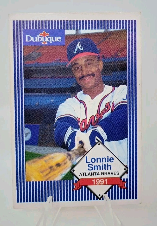 1991 Dubuque Hot Dogs Lonnie Smith Atlanta Braves