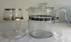 Vintage Pyrex 7756-B Flameware 6 Cup Glass Coffee Pot Percolator 7756 B COMPLETE