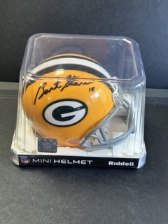 Bart Starr HOF Signed Green Bay Packers Mini Football Helmet AUTO Steiner