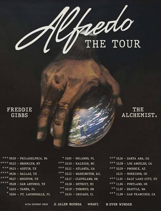 Alfredo Tour 2025 Poster Freddie Gibbs & The Alchemist North