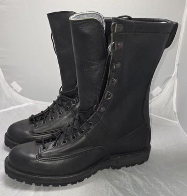 Danner Fort Lewis Mens Black Leather Boots Gor-Tex Lined 200gr Insulated 11 D