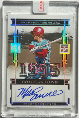 Mike Schmidt AUTO /95 Impeccable Cooperstown 2025 Panini Certified Autograph HOF