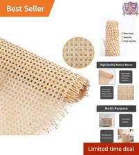 14" Natural Rattan Cane Webbing - 3.3 Feet of Eco-Friendly Crafting Material