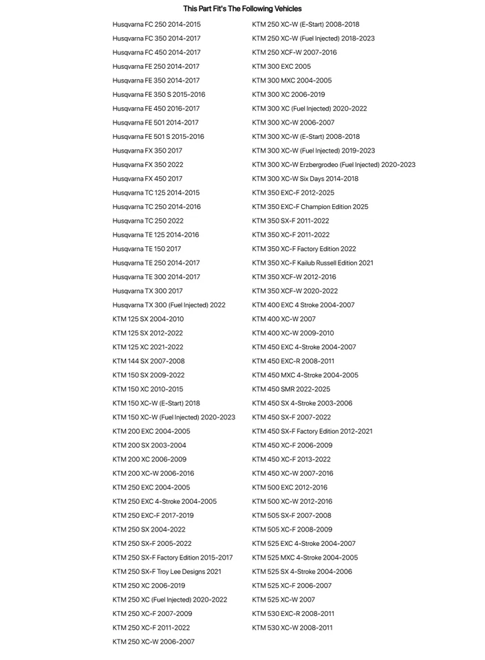 Protector de freno de disco trasero Tusk Billet naranja para KTM 300 XC-W seis días 2014-2018 Foto 3 de 3