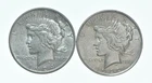 1924 & 1922 Peace Silver Dollar $1 Bullion Collection Lot *102