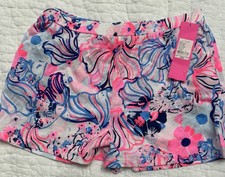 GIRLS LILLY PULITZER GRITTE SHORT PROSECCO PINK MAKE A SPLASH SZ XL RETAIL 38