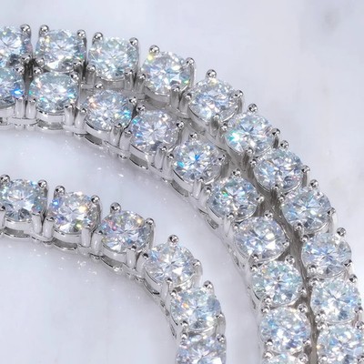 Original VVS Moissanite Tennisarmband 0,5 CT 7,5 ZOLL