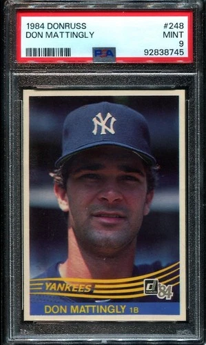 1984 Donruss Don Mattingly #248 Rookie RC PSA 9 CENTERED