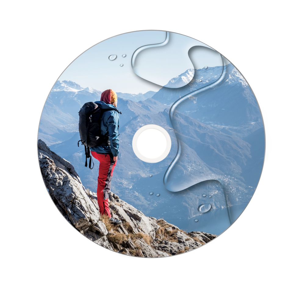 25 Ritek Excellence Blank DVD-R 16x 4.7GB White Waterproof GLOSS Printable discs