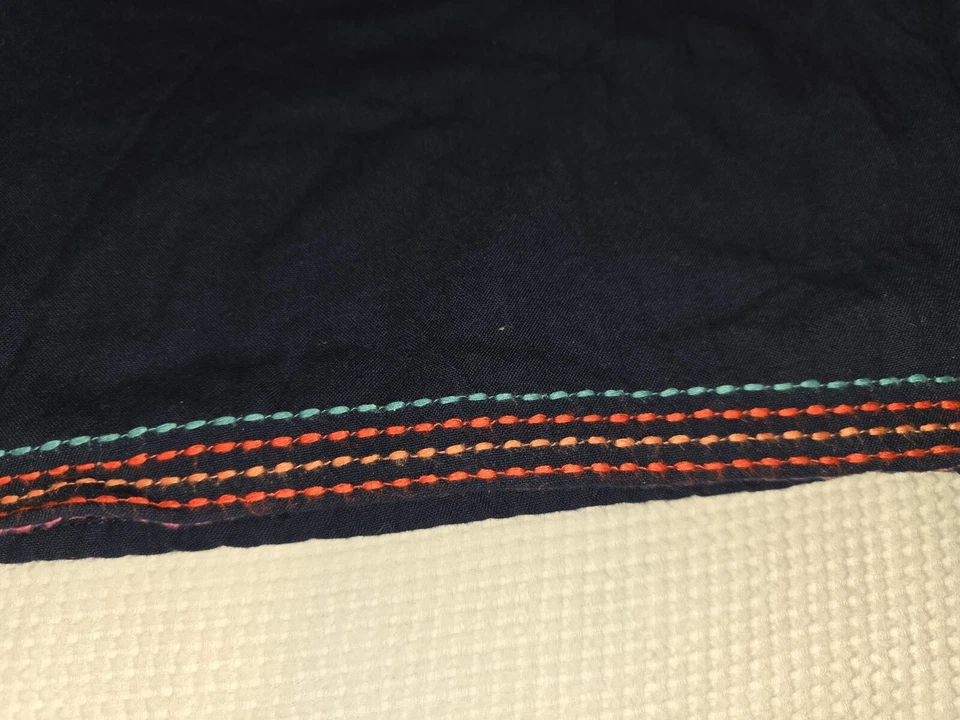 🔥C & C California Black Sleeveless Shift Dress Embroidered Aztec Pockets S Mini - Image 3 of 4