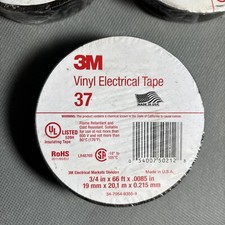 3M Vinyl Electrical Tape 37 USA 3/4 in x 66 FT -1 roll.