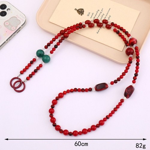 Chain Beaded Phone Chain Multi-function Wrist Strap New Crossbody Bag Strap - Photo 3 sur 6