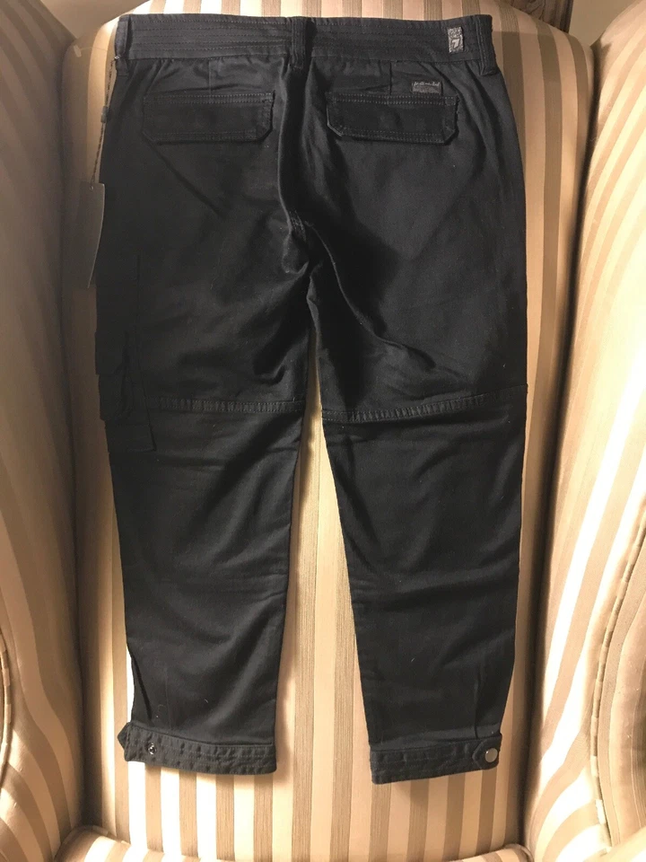 Calça capri preta Maggee nova 7 para toda a humanidade meninas tamanho 14 - Imagem 3 de 4