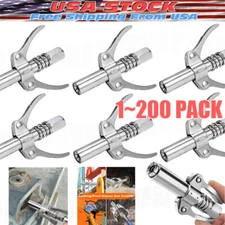 Grease Gun Coupler Double Handle High Pressure Quick Release Lock Oil Nozzles