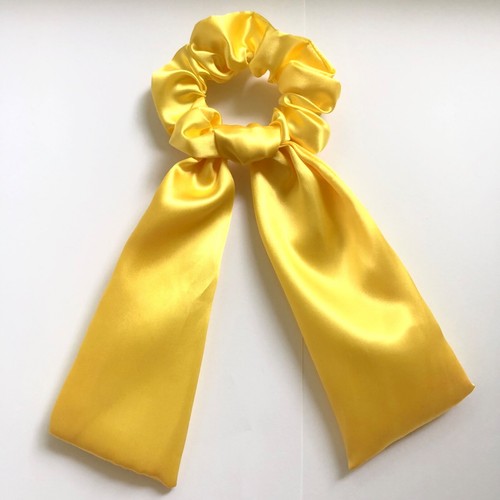 White Red Black Ponytail Long Satin Hair Scarf Tie Elastic Bow Ribbon Scrunchies - Picture 10 of 21