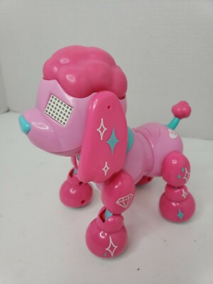 Zoomer Zuppies Interactive Robot Pink Poodle Puppy Dog, Candy