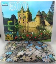 SATZVEY CASTLE GERMANY Pond Garden 500 Pieces BOXLESS Jigsaw Puzzle NEW