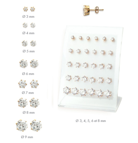 Navachi Orecchini A Cerchio In Cristallo Smaltato | Placcato Oro 18k | Diametro 3 Cm | Confezione Regalo