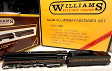 Williams Brass #5601 N&W 611 J Class Steam Engine Tender & #2800 Passenger Set