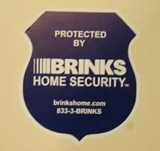 6 Brinks NEW LOGO Home Alarm SECURITY SURVEILLANCE WINDOW DOOR STICKER + BONUS