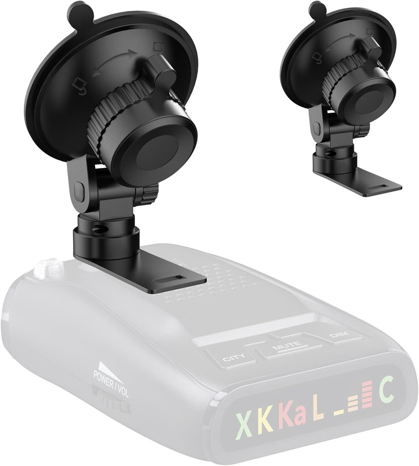 Yeebeny Suction Radar Detector Mount, Windshield & Dashboard Radar