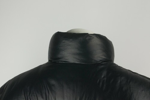 VTG 80s Moncler Down Puffer Shiny Black Jacket Size 3 - Picture 9 of 12
