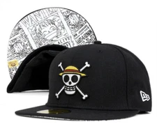NEW ERA 59FIFTY ONE PIECE luffy 59FIFTY FITTED CAP black/white