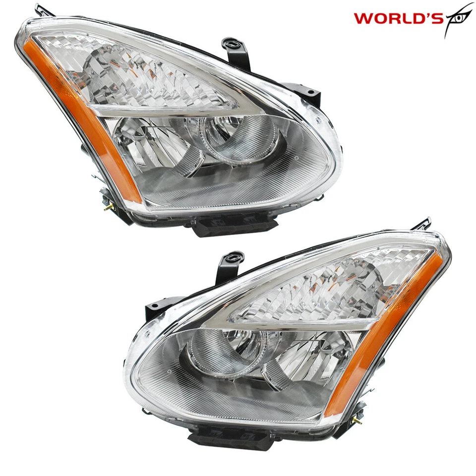 Faros transparentes para Nissan Rogue 2008-2013 faros cromados transparentes izquierda+derecha Foto 3 de 4