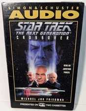 Star Trek The Next Generation Crossover Simon and Shuster Audio Cassettes