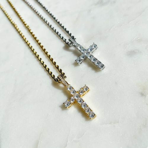 Rope Chain Cross Pendant | eBay