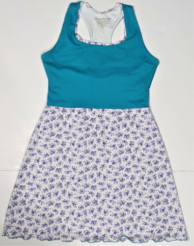 Denise Cronwall Lavender Field Floral Flower Stretch Tennis Sport Dress Womens M - Picture 1 of 9