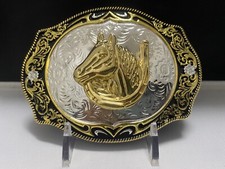 Horse belt buckle western cowboy Style Hebilla Caballo Vaquero