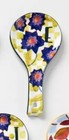 Anthropologie Tivoli Ceramic Monogrammed Spoon Rest Letter E (Flowers)
