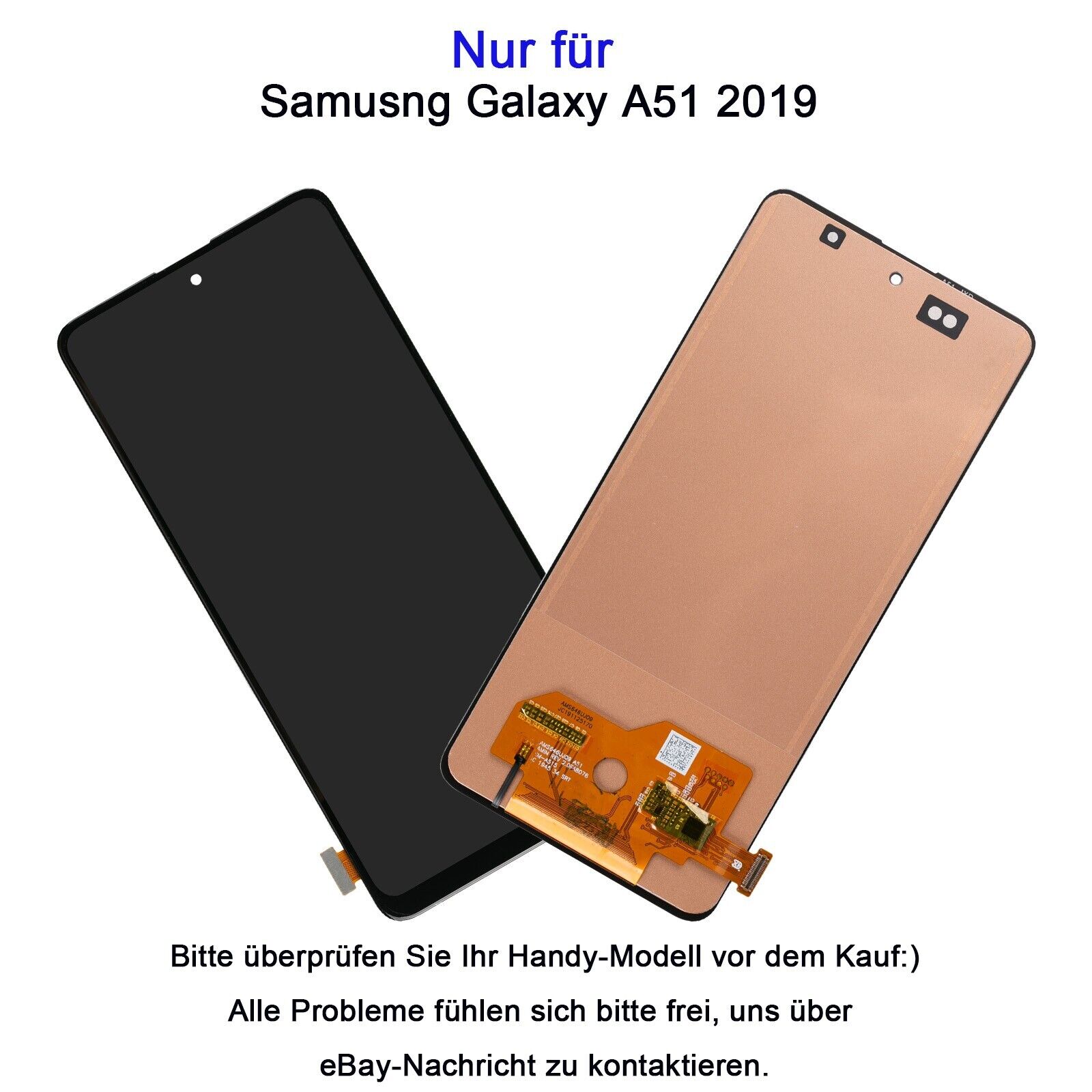 Für Samsung Galaxy A51 2019 Display LCD Bildschirm Touchscreen Schwarz+Werkzeuge