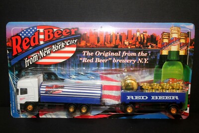 Vintage Red Beer Brewery New York Scania Truck & Trailer IOP
