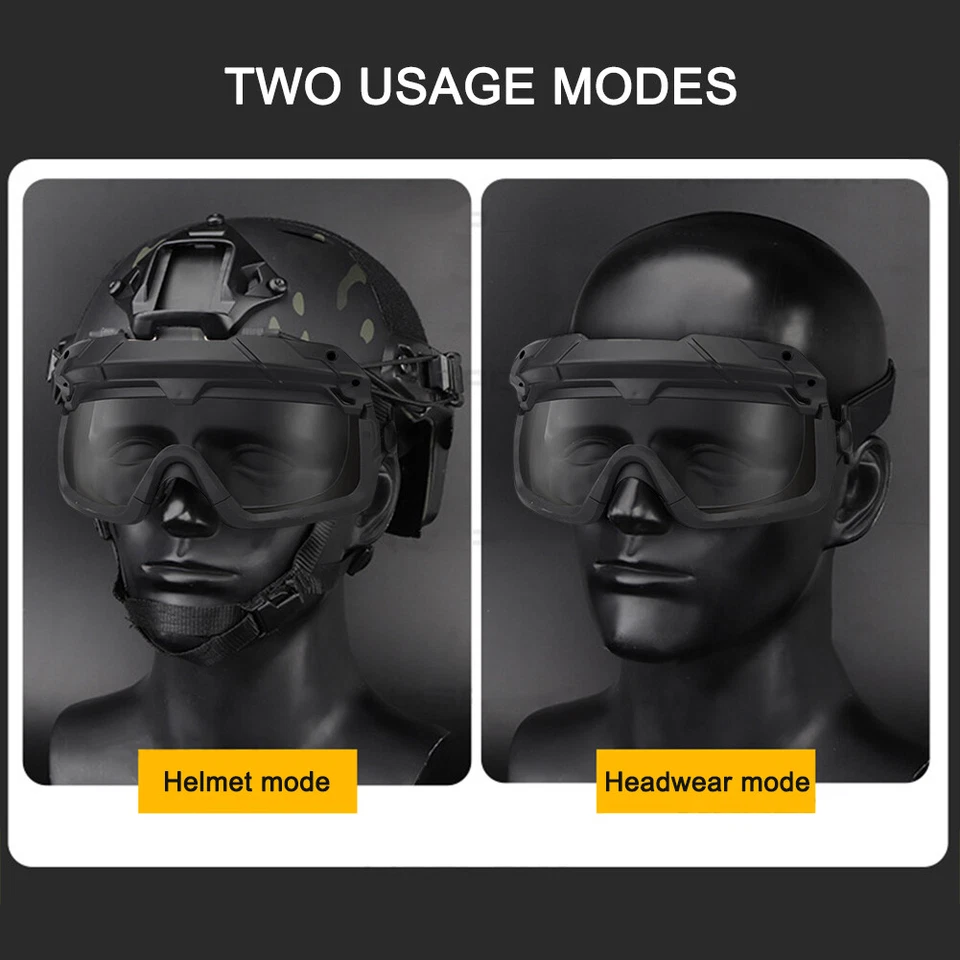 Gafas tácticas de Airsoft Gafas de seguridad balística para tiro caza paintball Foto 4 de 4