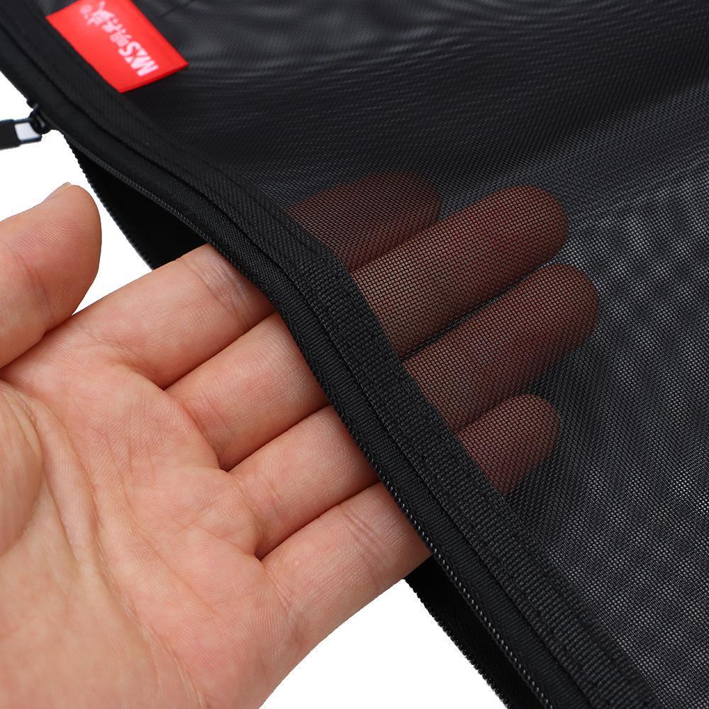Student Exam Nylon Mesh Storage Bag Mesh Stationery Zipper File Bag
