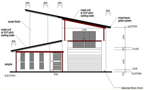INSULATED,NON-COMBUSTIBLE,STEEL-FRAME,TWO-STOREY KIT HOME-SPARK HOMES DESIGN 350 - Picture 5 of 8