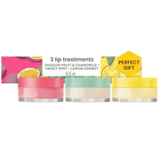 Burts Bees Lip Mask Set 4 flavors Overnight Treatment Hydrates Revives 50g