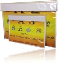 A1 A2 A3 A4 Clear Art Work Carry CASE Portfolio Art File Folder School