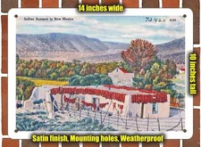 Metal Sign - New Mexico Postcard - Indian Summer In New Mexico