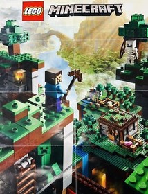 INSTRUCTIONS / Manuals / ONLY #21116  #1, 21116  #2, 21119 Lego MINECRAFT Poster