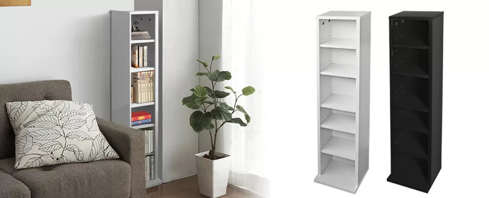 White dvd 2024 storage unit