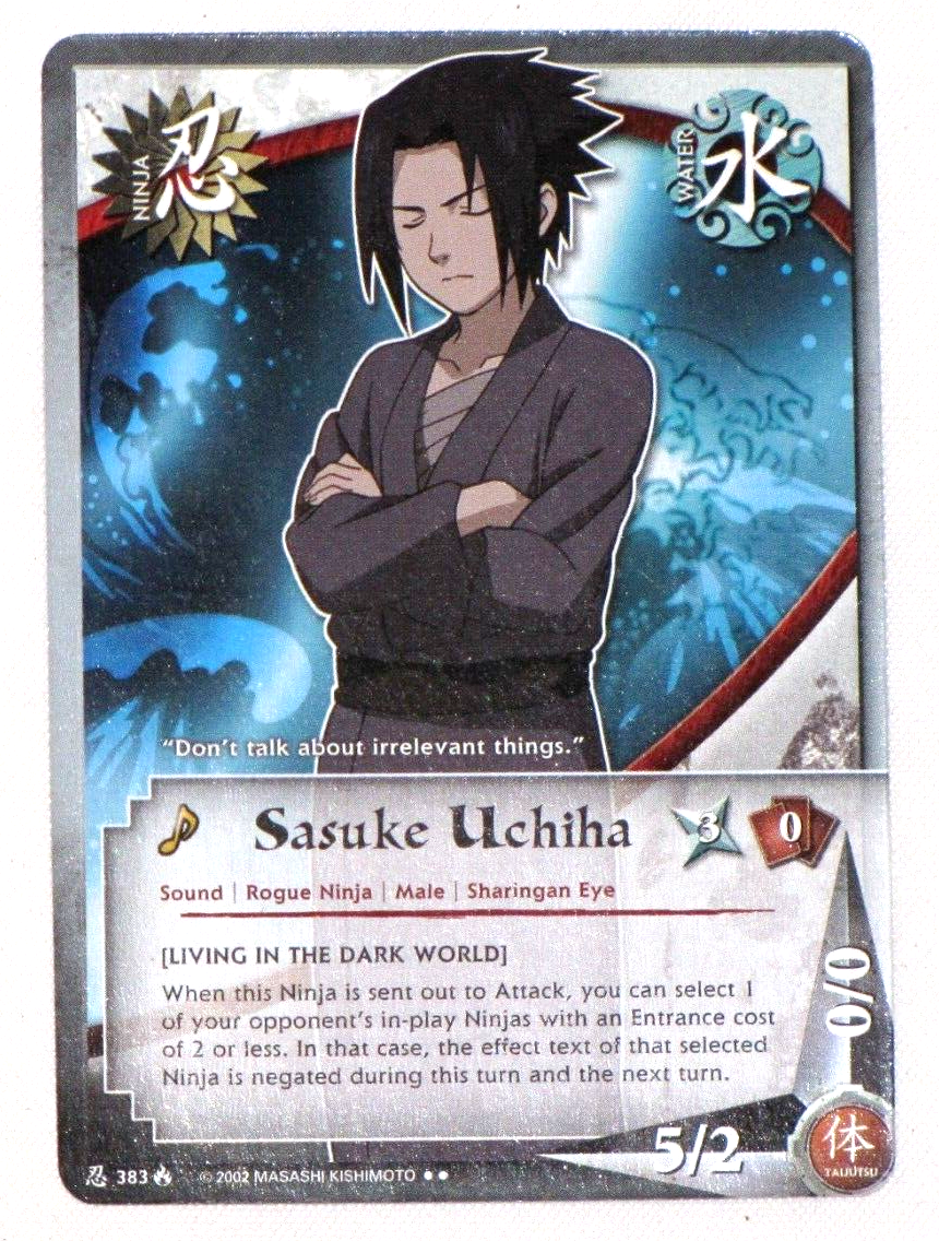 Naruto Sasuke Uchiha #383 Card Rare Lineage Of Legends Naruto Sasuke Uchiha #383 Card Rare Lineage Of Legends