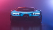 Anime bugatti chiron vision gran turismo vehicle car low Play Gaming Mat Desk