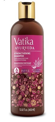VATIKA Ayurveda Strengthening Shampoo 13.52 oz 400ml w/ Aloe (For PITTĀ)  NEW