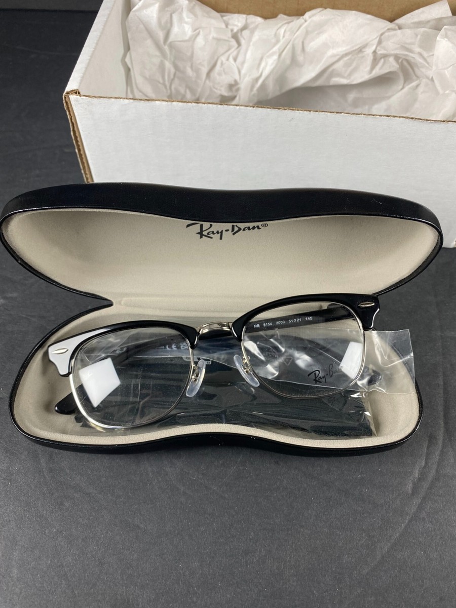 Ray-Ban RB 5154 2000 クラブマスター ケース付 箱無し Ray Ban RB5154 2000 Clubmaster Prescription Eyeglass Frame